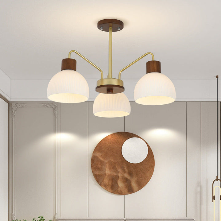 Arisha Rustique Lustre Métal/Bois/Verre Chambre à coucher/Salon - Neutralighting