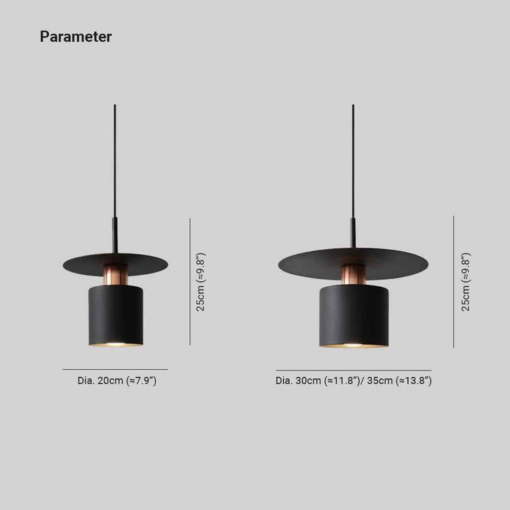 Valentina Industrie LED Suspension Métal Chambre à coucher/salle à manger - Neutralighting
