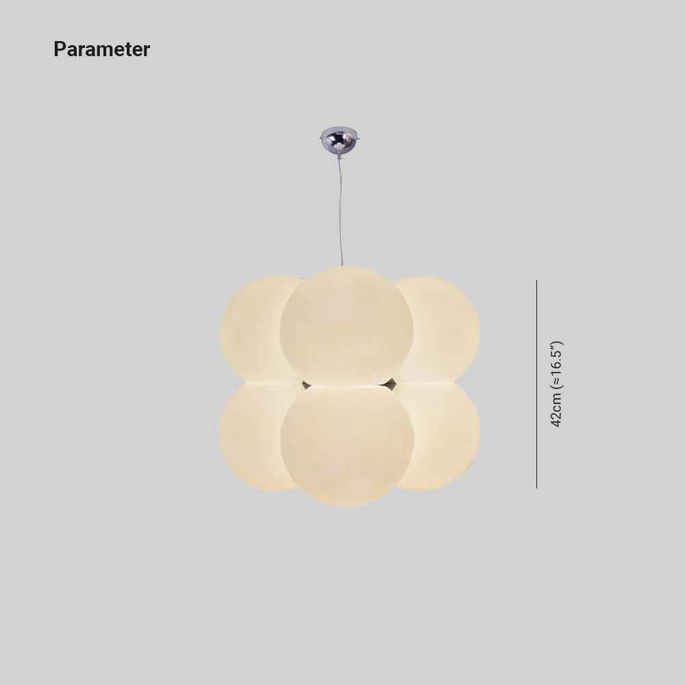Valentina Minimaliste Sphère Suspension Blanc Métal/Acrylique Salle À Manger - Neutralighting
