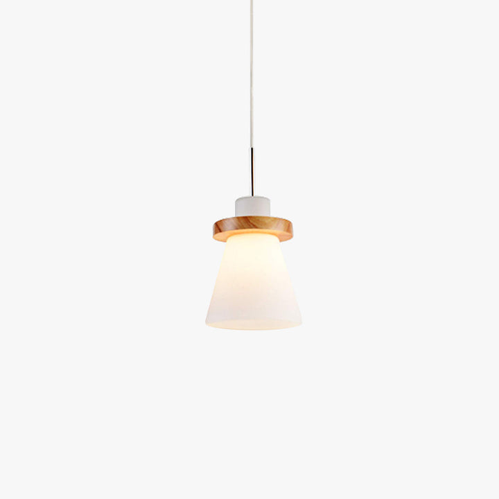 Valentina Minimalisme LED Suspension Bois Verre Chambre À Coucher/Salle À Manger - Neutralighting