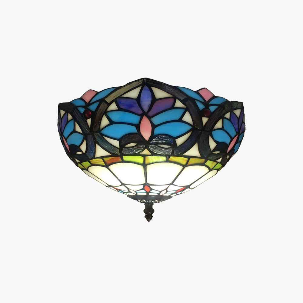 Plafonnier Tiffany Verre LED V13