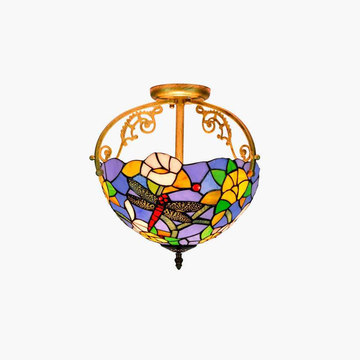 Plafonnier Tiffany Verre LED V17