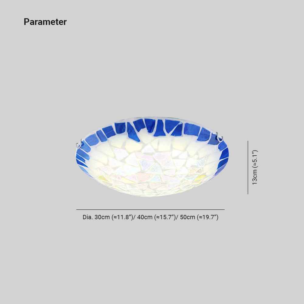 Plafonnier Tiffany Verre LED V14