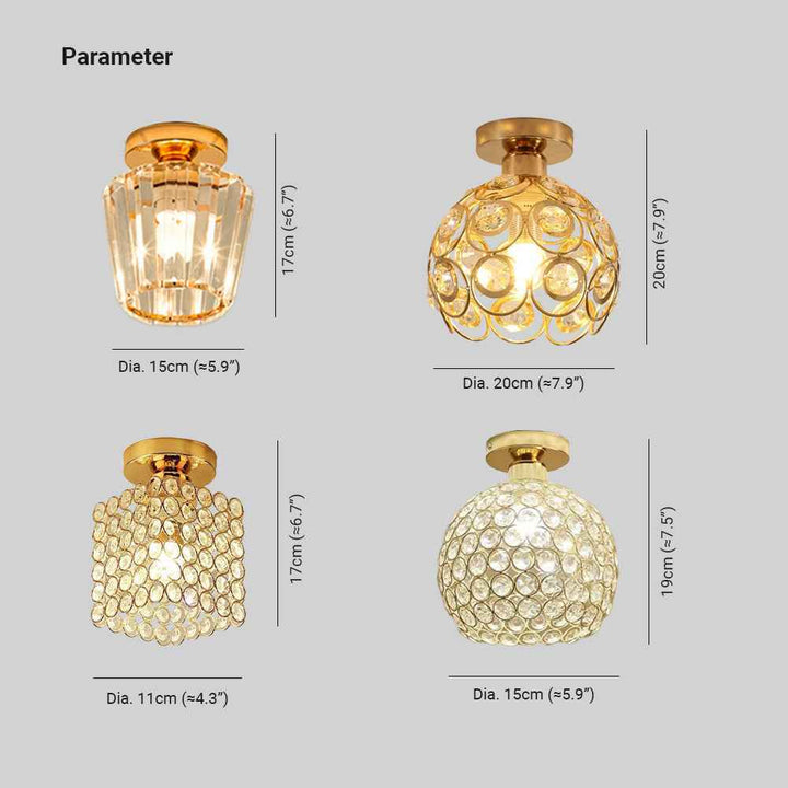 Plafonnier Arisha Verre LED V11