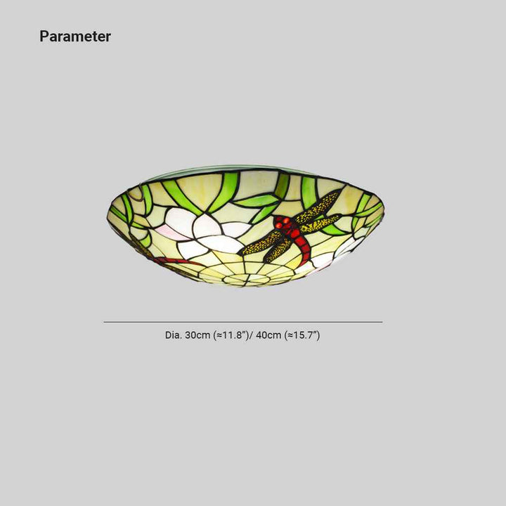 Plafonnier Tiffany Verre LED V15
