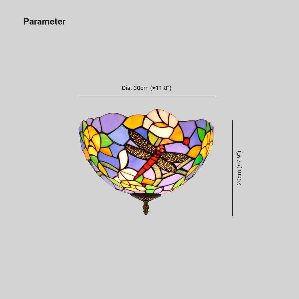 Plafonnier Tiffany Verre LED V16
