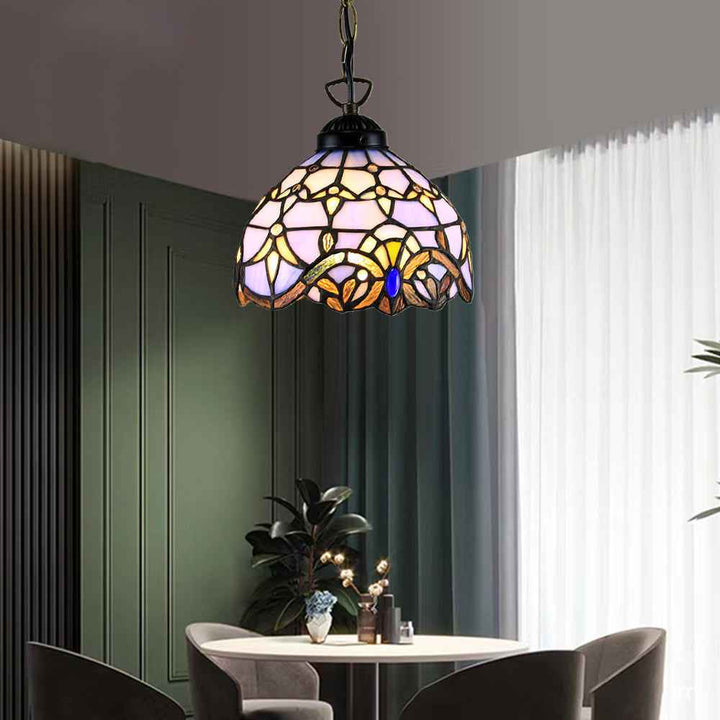 Tiffany Cottage LED Suspension Métal Verre Chambre À Coucher/Salon - Neutralighting