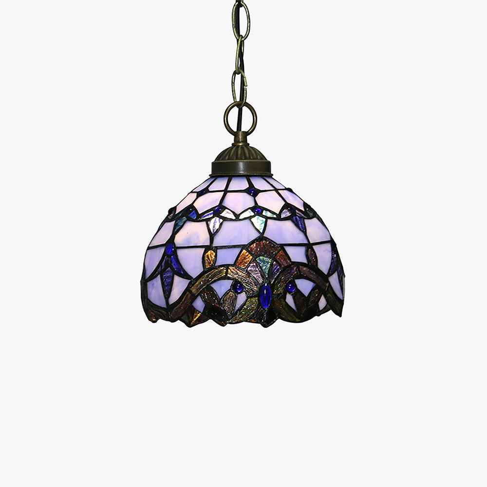 Tiffany Vintage LED Suspension Métal/Verre Chambre À Coucher - Neutralighting