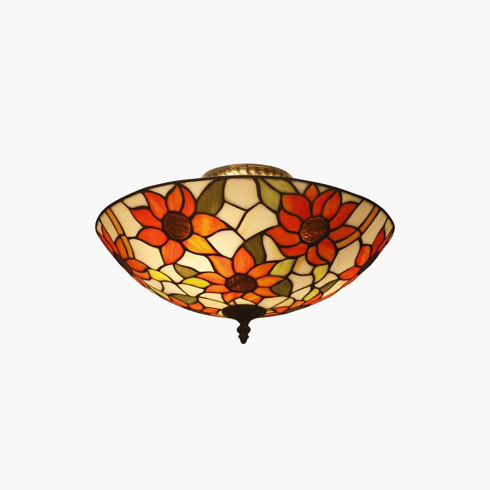 Plafonnier Tiffany Verre LED V8