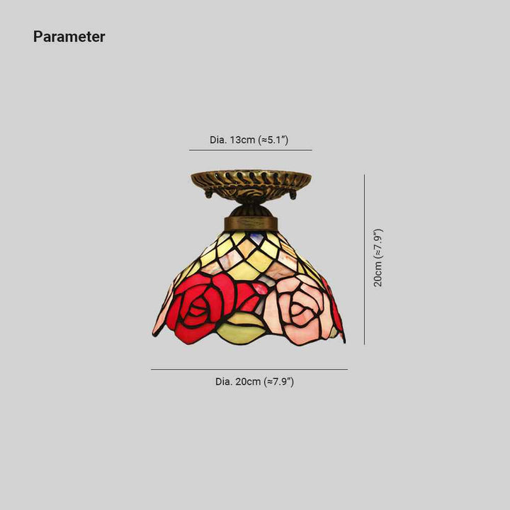 Plafonnier Tiffany en Verre – Chic Plafonnier