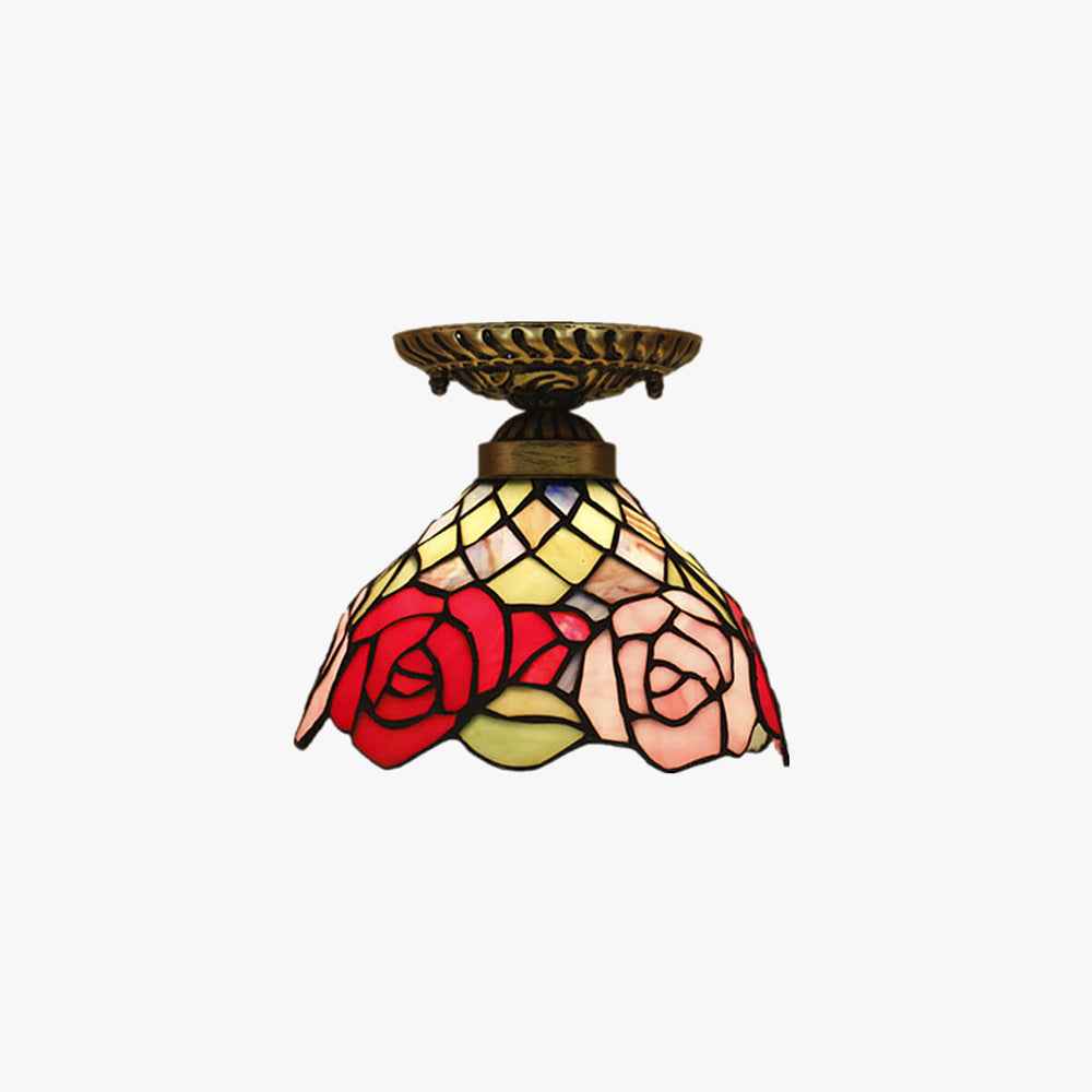 Plafonnier Tiffany en Verre – Chic Plafonnier