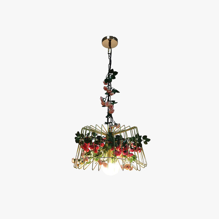 Arisha Moderne Fleur LED Suspension Verre/Métal Chambre À Coucher - Neutralighting