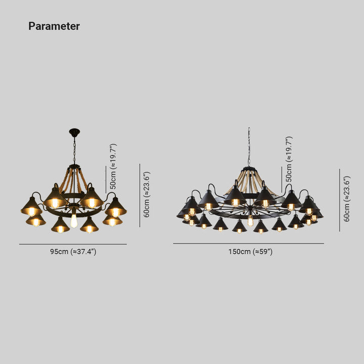 Silva Suspension Dôme Industriel, Métal/Verre, Noir/Blanc, Salon - Neutralighting