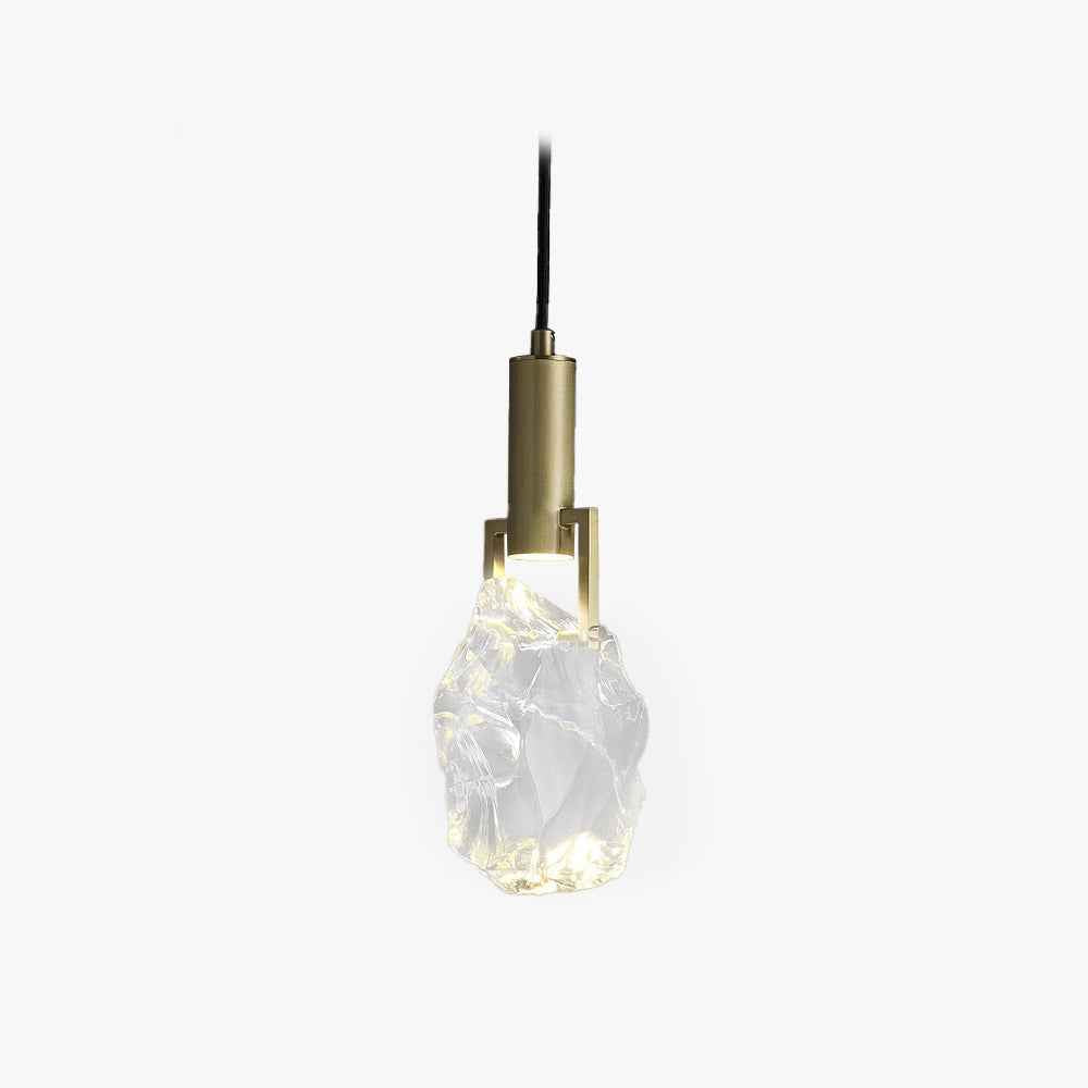 Kristy Suspension Irrégulier Géométrique, Métal/Cristal, Transparent, Chambre - Neutralighting
