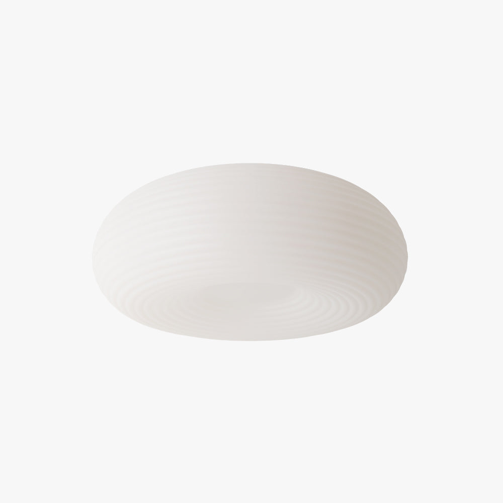 Arisha Plafonnier Ovale Moderne, Métal/Acrylique, Blanc, Salon - Neutralighting