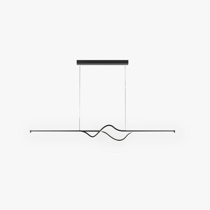 Arisha Suspension Linéaire Minimaliste, Noir/Blanc/Gris, Salon - Neutralighting