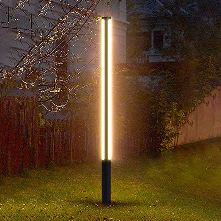 Ray Lampe Extérieure Cylindre Moderne, Métal/Acrylique, Noir, Couloir - Neutralighting