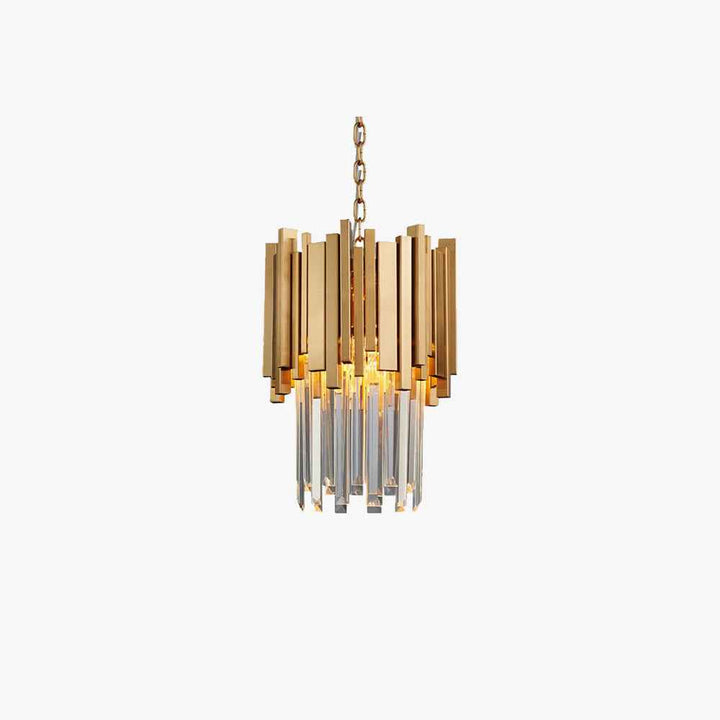 Kristy LED Suspension Or Chromé Métal Cristal Salon Chambre à couche - Neutralighting