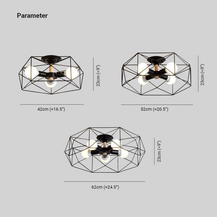 Arisha Moderne LED Plafonnier Doré/Blanc Métal Salon Chambre à coucher - Neutralighting