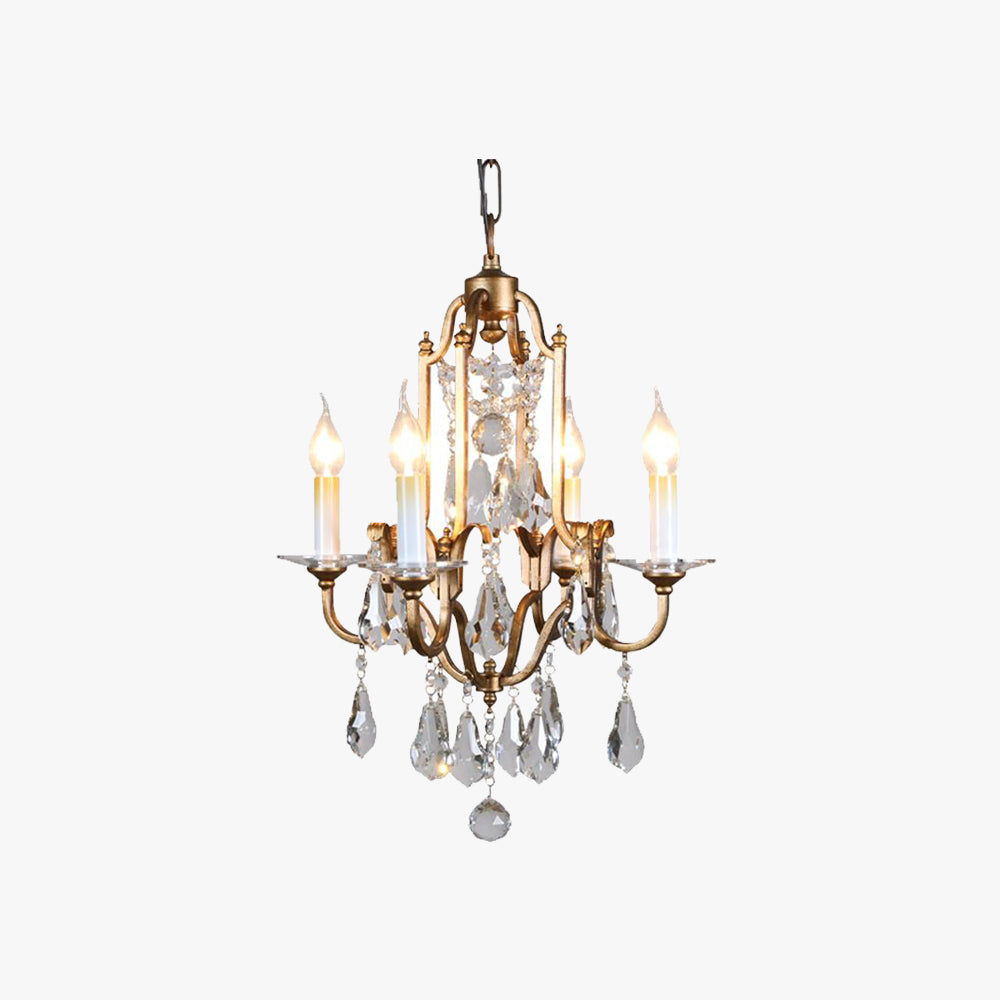 Silva Vintage LED Suspension Laiton Métal Cristal Salon Chambre à coucher - Neutralighting