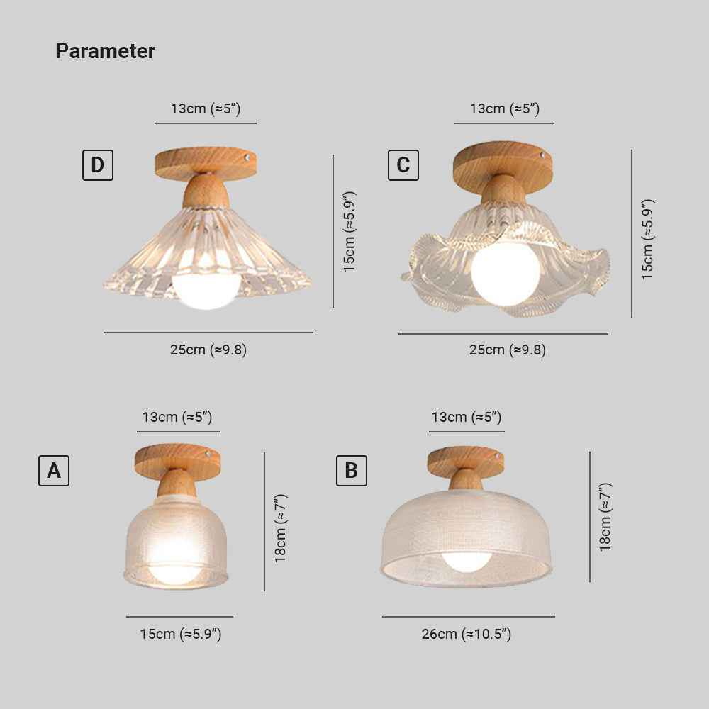 Plafonnier Arisha Verre LED V5