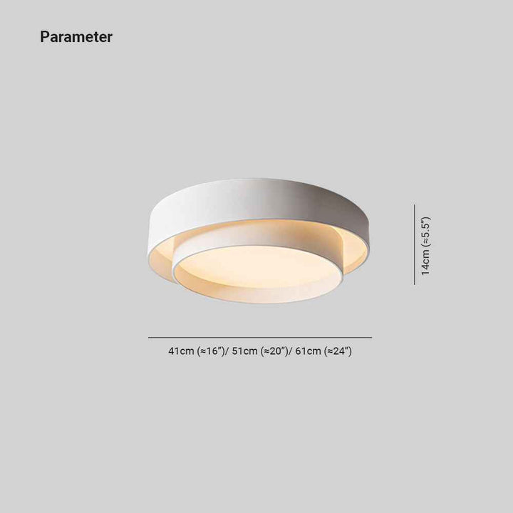 Plafonnier Arux Métal LED 39W