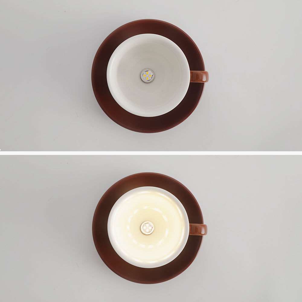 Teyo Moderne Tasses à Café Céramique Plafonnier Bleu/Rose/Jaune - Neutralighting