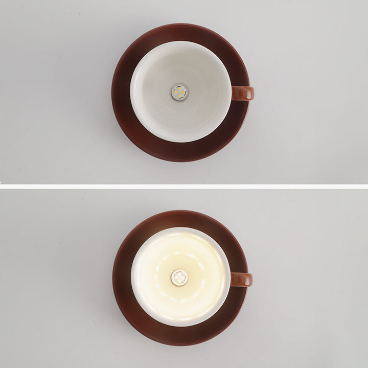 Teyo Moderne Tasses à Café Céramique Plafonnier Bleu/Rose/Jaune - Neutralighting