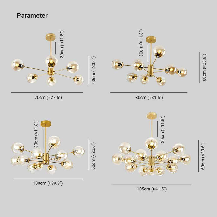 Suspension Valentina Verre LED V78