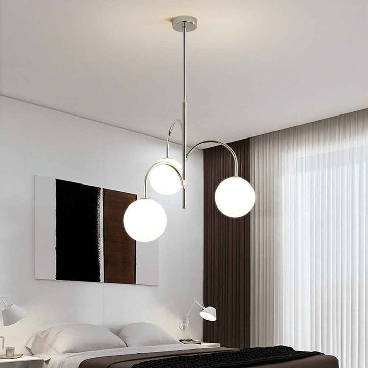 Valentina Suspension Multi Moderne, Metal/Verre, Blanc, Chambre - Neutralighting