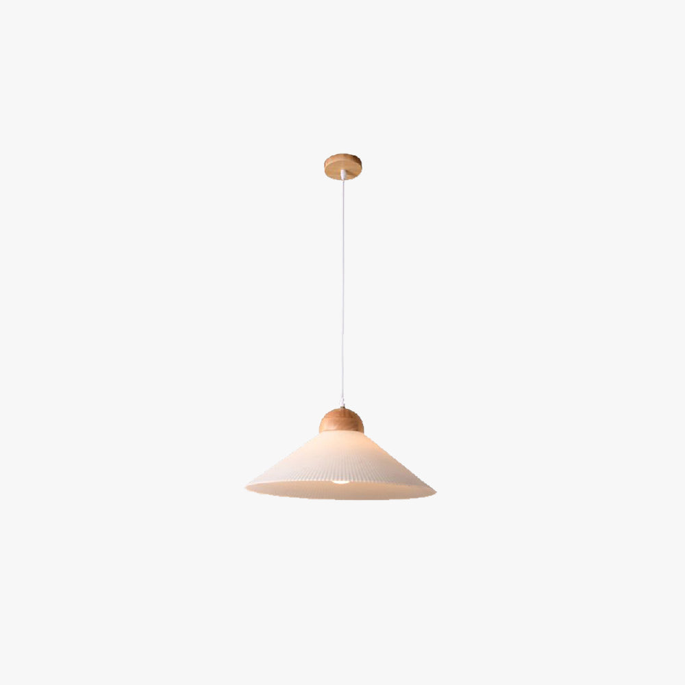 Muto Suspension Bol Moderne, Bois/Verre, Marron, Salon - Neutralighting