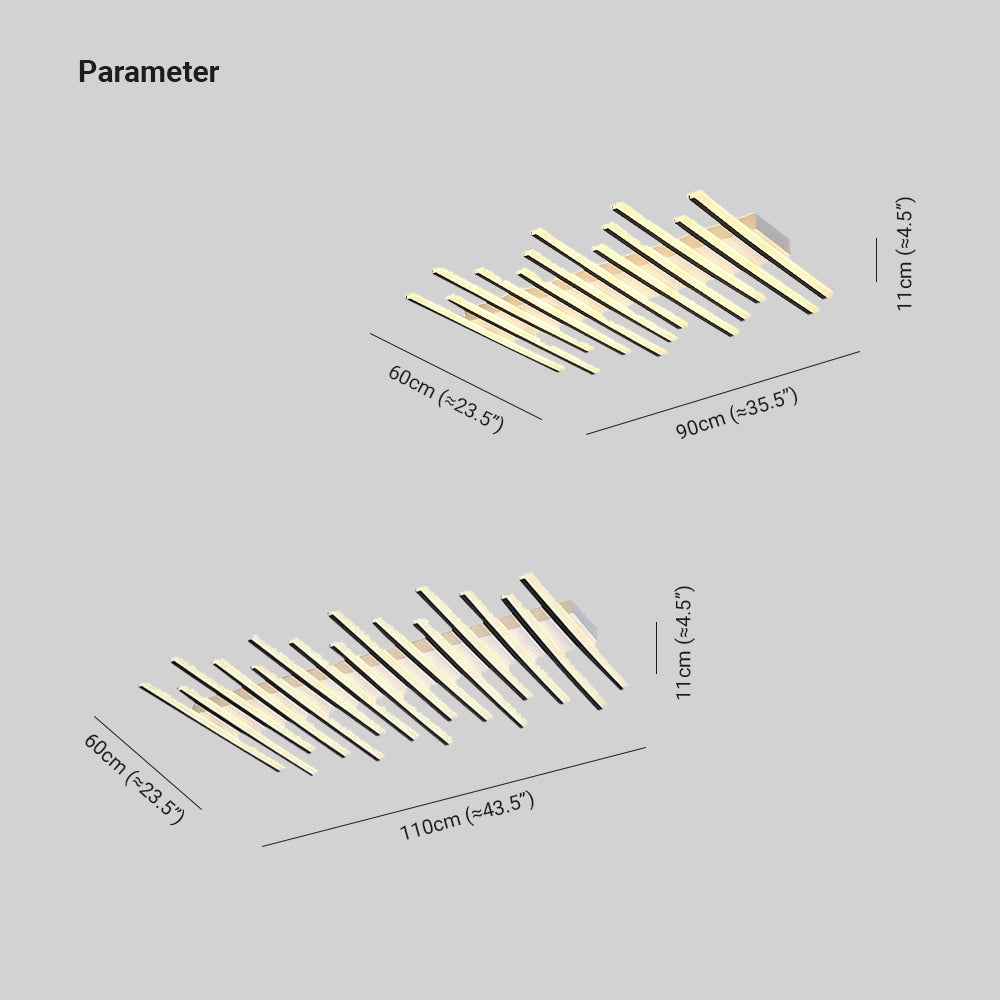 Plafonnier Arisha Acrylique LED 99W
