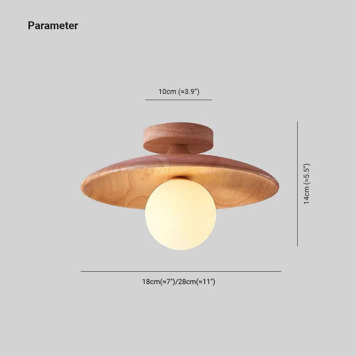Plafonnier Oaki Verre LED