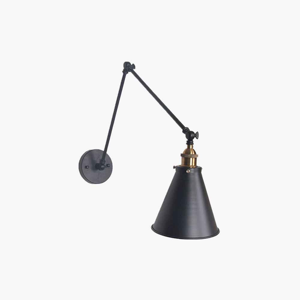 Epoch Applique Murale Nordique Minimaliste, Métal, Noir/Blanc - Neutralighting