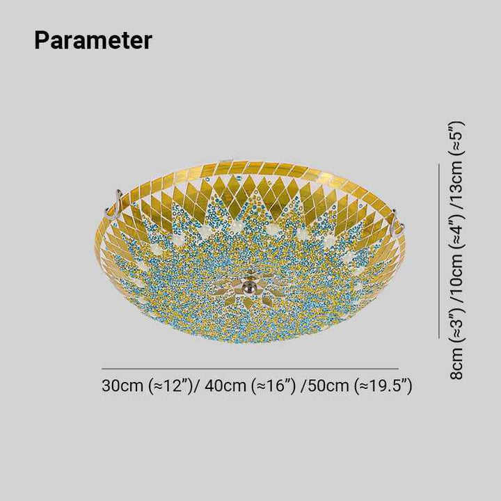 Plafonnier Tiffany Verre LED V2