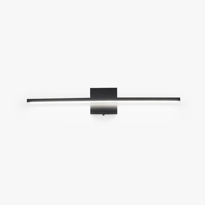 Ray Applique Murale LED Linéaire/Rectangulaire, Métal/Acrylique, Noir/Argent, Salle de Bain - Neutralighting