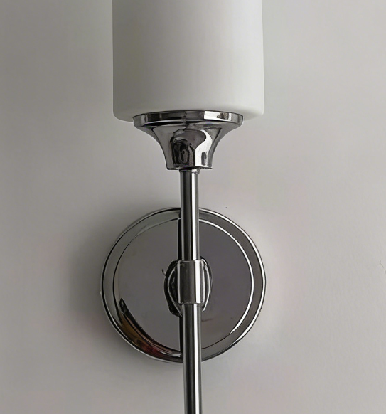Tiffany Applique Murale Minimaliste Nordique, Métal, Noir/Argent, Chambre à Coucher Tiffany