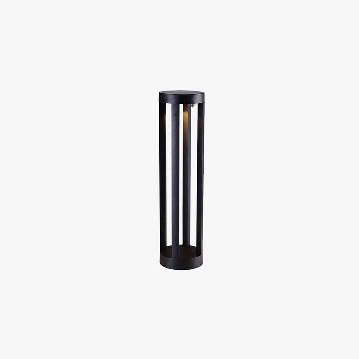 Ray Borne Extérieure Cylindre Minimaliste, Métal, Noir, Cour - Neutralighting