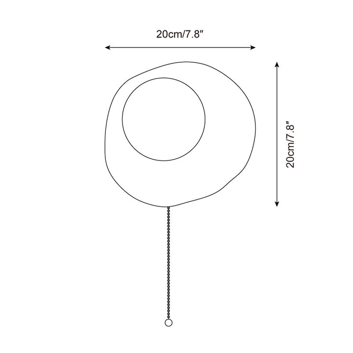 Bacia Applique Murale Anneau Sculpté En Bois Sphère En Verre - Neutralighting