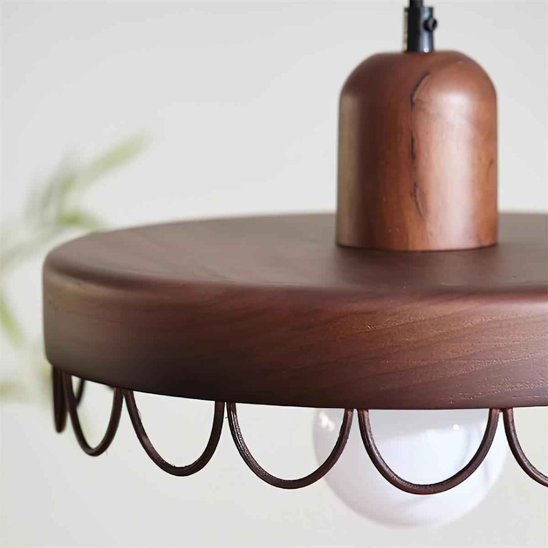 Lampe n en Noyer – Design Contemporain
