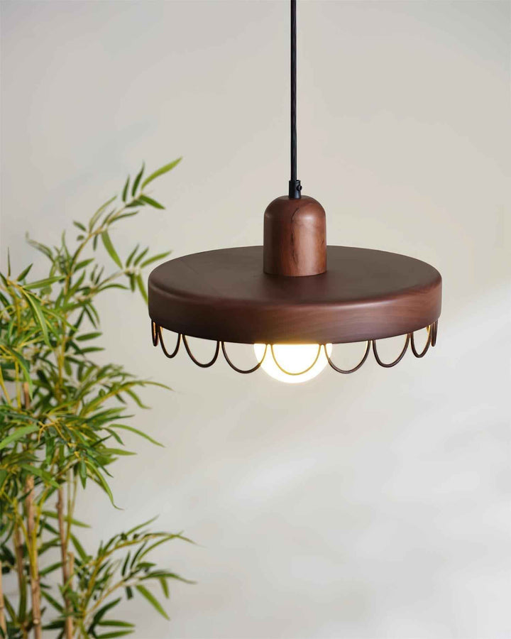Lampe n en Noyer – Design Contemporain