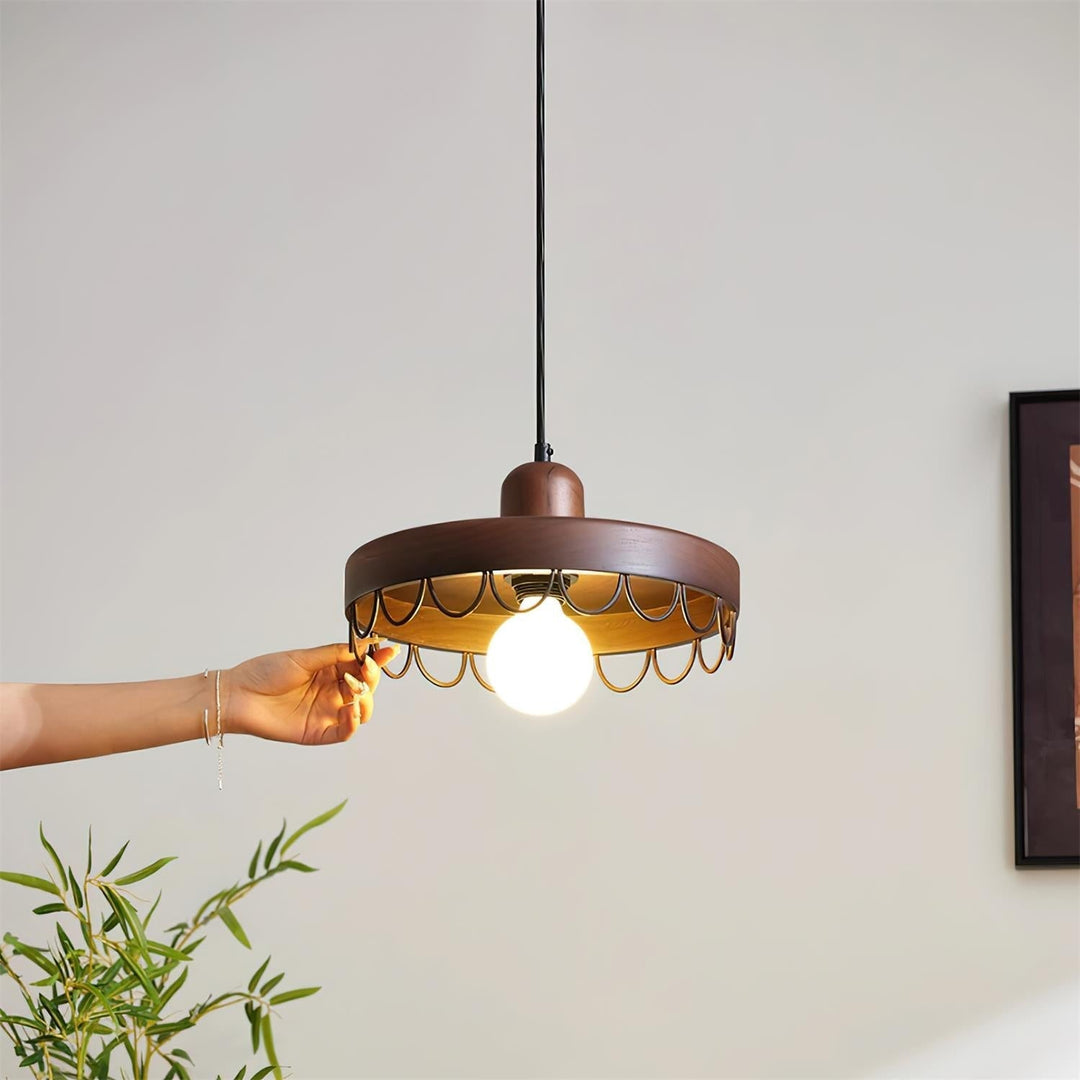 Balton Suspension Bois Courbe Minimaliste - Neutralighting