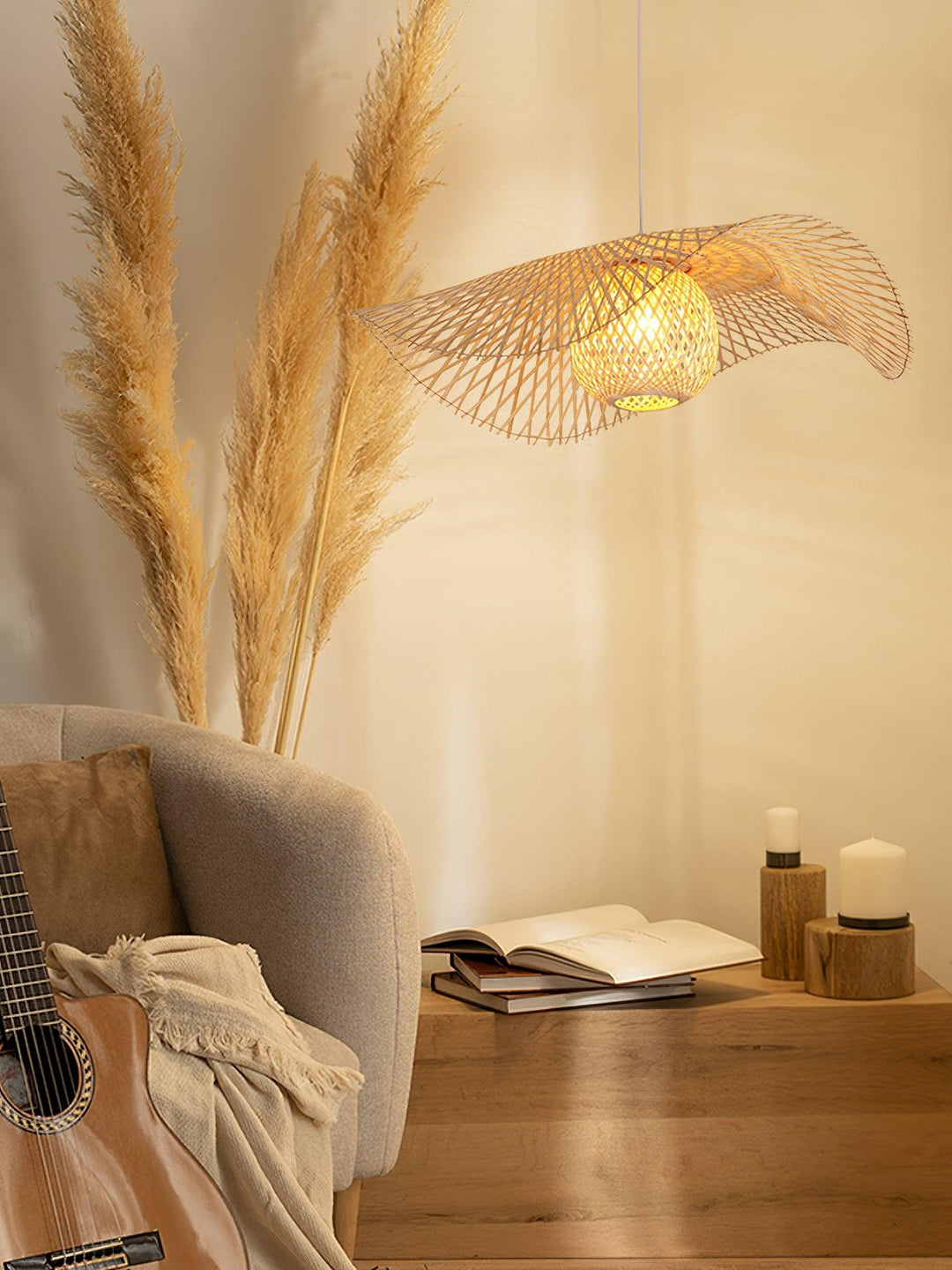 Twirl Lampe Pendante Moderne en Bambou - Neutralighting