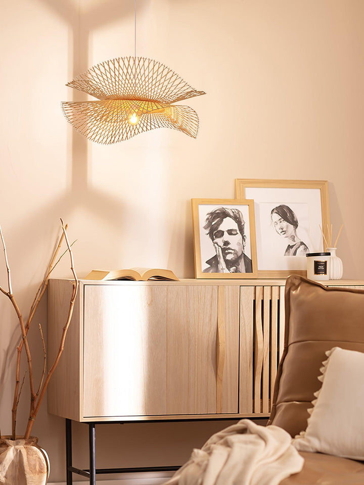 Twirl Lampe Pendante Moderne en Bambou - Neutralighting
