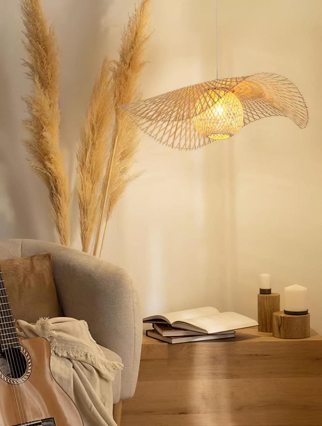 Twirl Lampe Pendante Moderne en Bambou - Neutralighting
