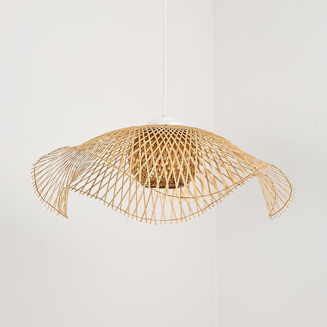 Dune Suspension Bambou Tressage Ouvert Naturel - Neutralighting