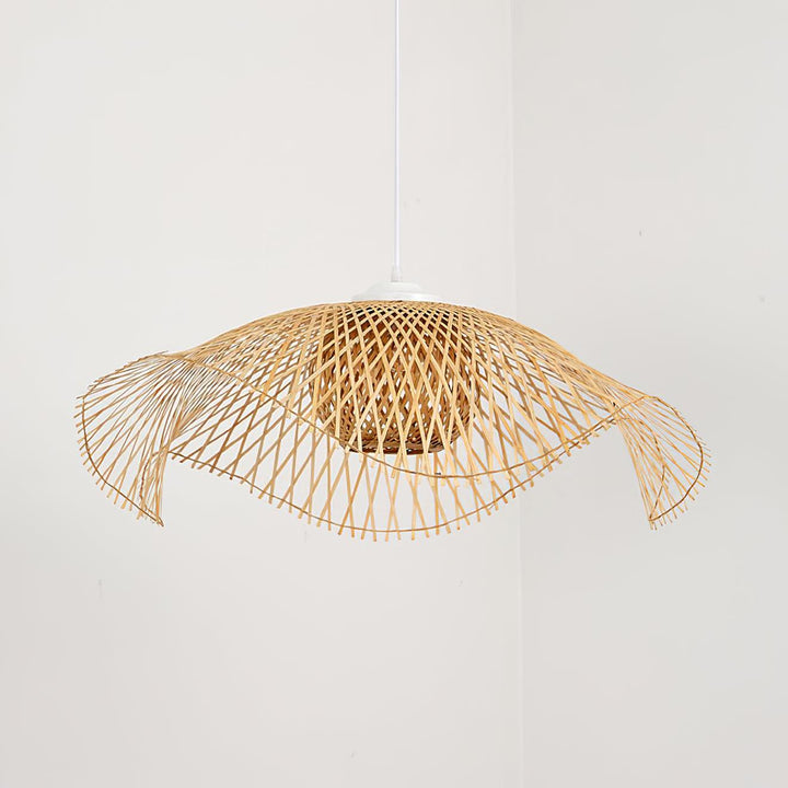 Dune Suspension Bambou Tressage Ouvert Naturel - Neutralighting