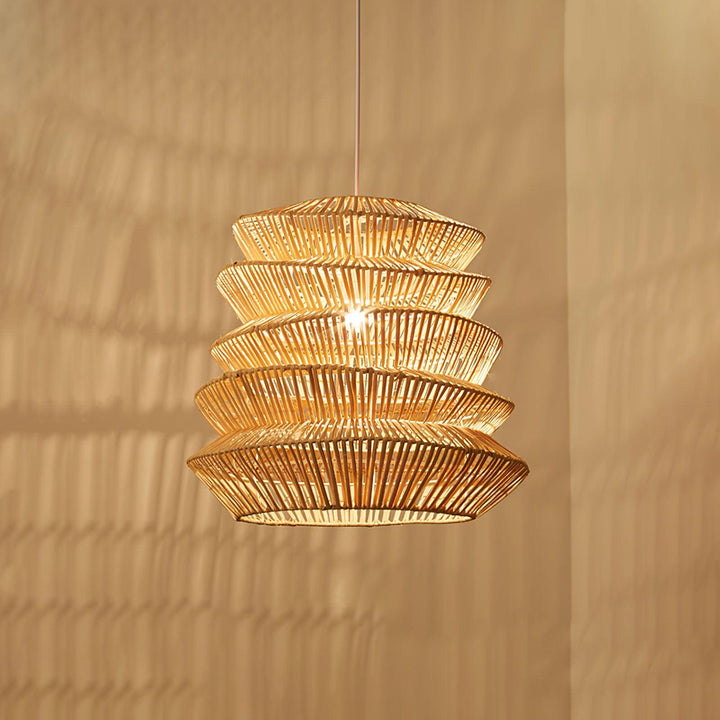 Strata Lampe Pendante Moderne en Bambou - Neutralighting