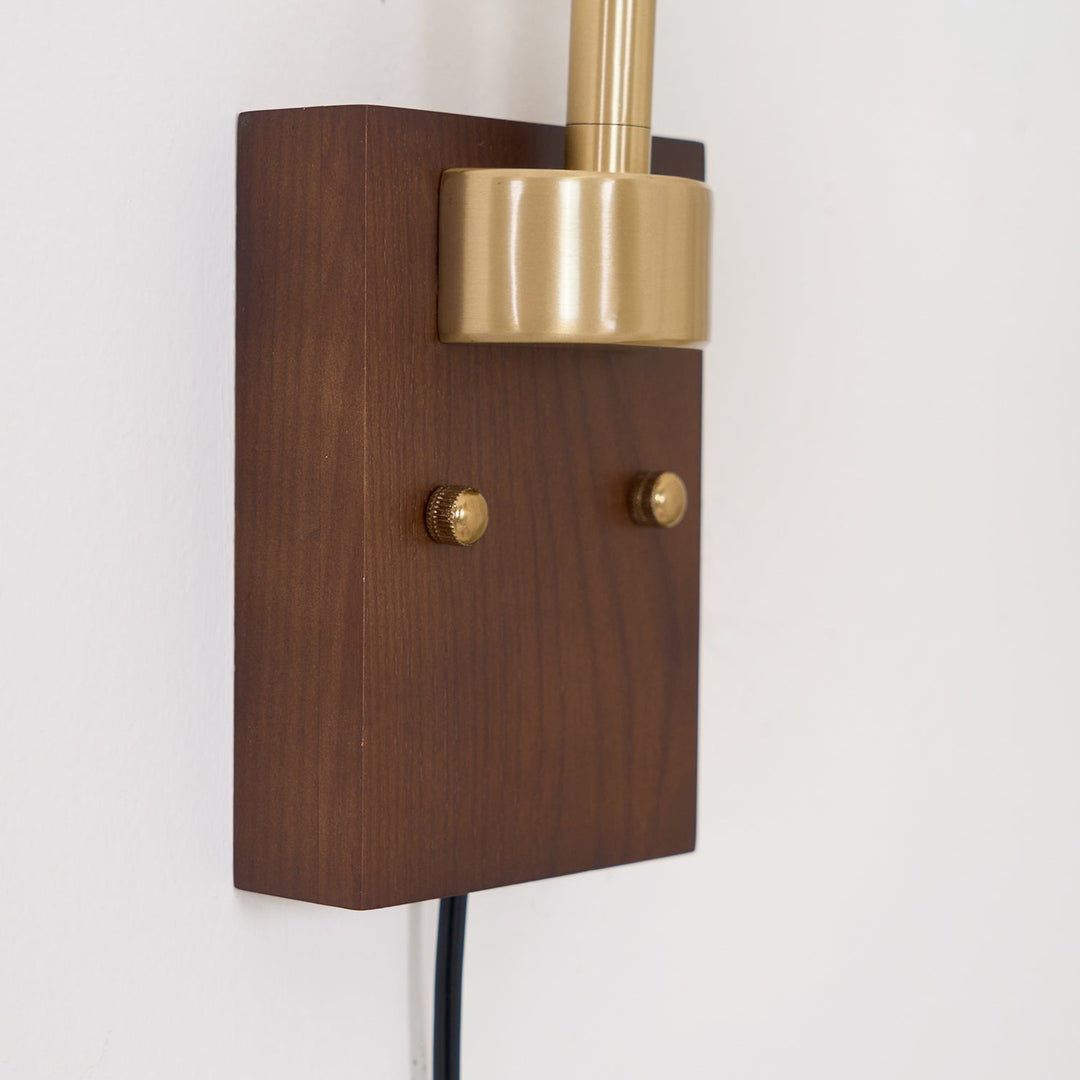 Vionde Applique murale réglable en laiton et verre vert - Neutralighting