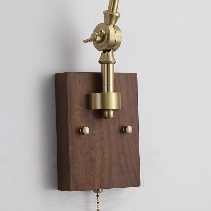 Vionde Applique murale réglable en laiton et verre vert - Neutralighting